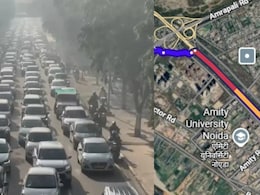 नोएडा&ndash;ग्रेटर नोएडा में भारी ट्रैफिक जाम, नोएडा एक्सप्रेसवे से FNG तक रेंगती दिखीं गाड़ियां, जानिए क्या है कारण