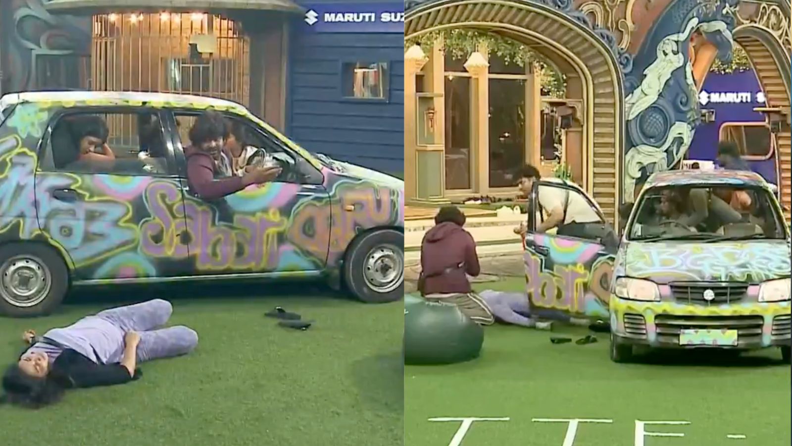 <i>Bigg Boss</i> Tamil Season 9: Sandra Faints After VJ Paaru Kicks Her Out Of The Car During Ticket To Finale Task