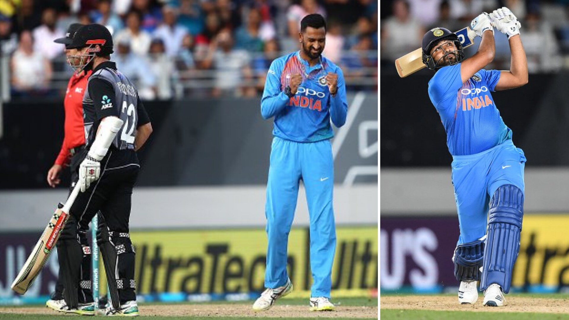 Krunal, Rohit Star as India Level NZ T20I Series With Cruising Win
