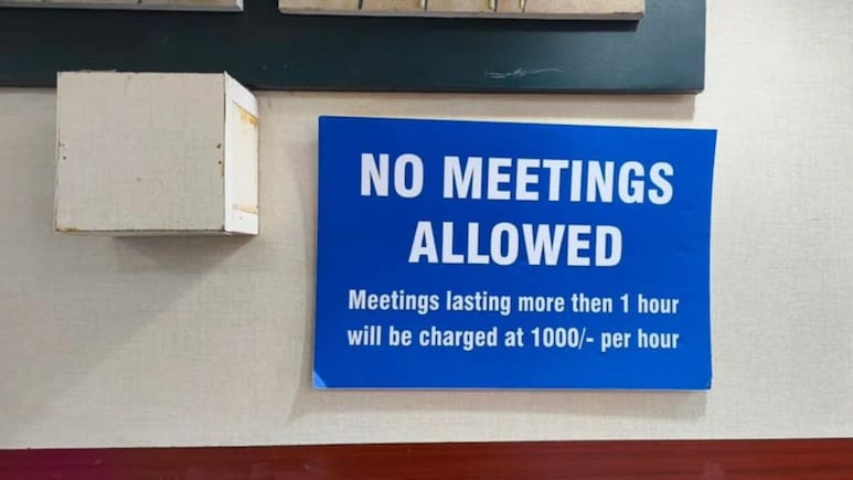 Bengaluru Cafe Charges Rs 1,000 Per Hour For Long Meetings, Notice Goes Viral