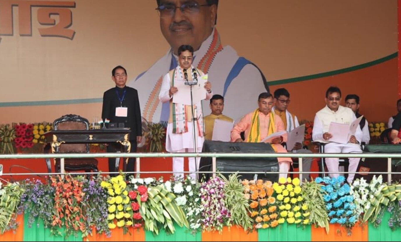 Manik Saha Sworn-In For Second Term As Tripura Chief Minister