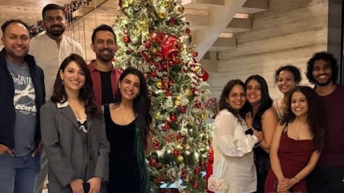 Samantha Ruth Prabhu Shares Unseen Moment From Christmas Celebration With Raj Nidimoru And Tamannaah Bhatia