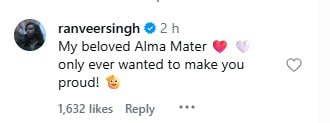 Instagram/Ranveer Singh Instagram/Ranveer Singh