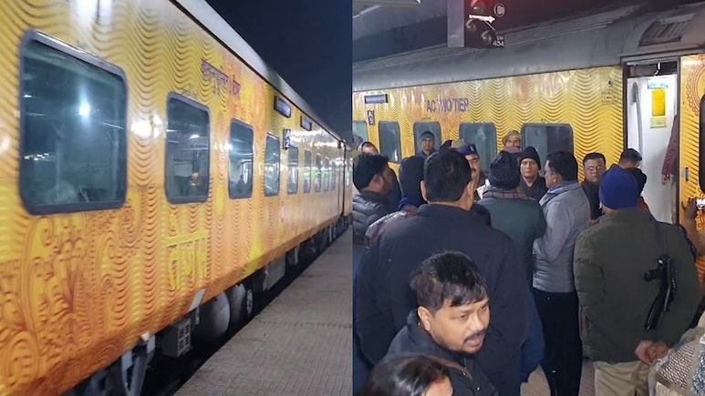 16 कोचों की 3 घंटे तलाशी, राजधानी एक्सप्रेस में बम की अफवाह से UP के पीडीडीयू जंक्शन पर मचा हड़कंप