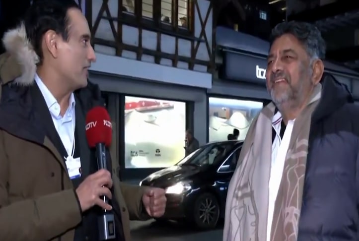 NDTV Exclusive, Davos, Karnataka Chief Minister, Siddaramaiah, DK ...