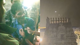 3-Hour Drama, Security Scare As Drunk Man Climbs Temple Tower In Tirupati