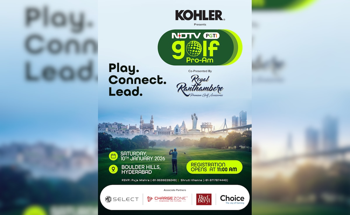 Mohammad Azharuddin and Corporate Titans to Headline NDTV Golf Pro-Am Hyderabad