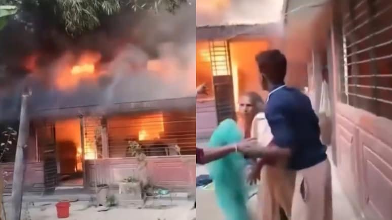 बांग्लादेश में अब हिंदू टीचर के घर को किया आग के हवाले, परिवार ने भागकर बचाई जान