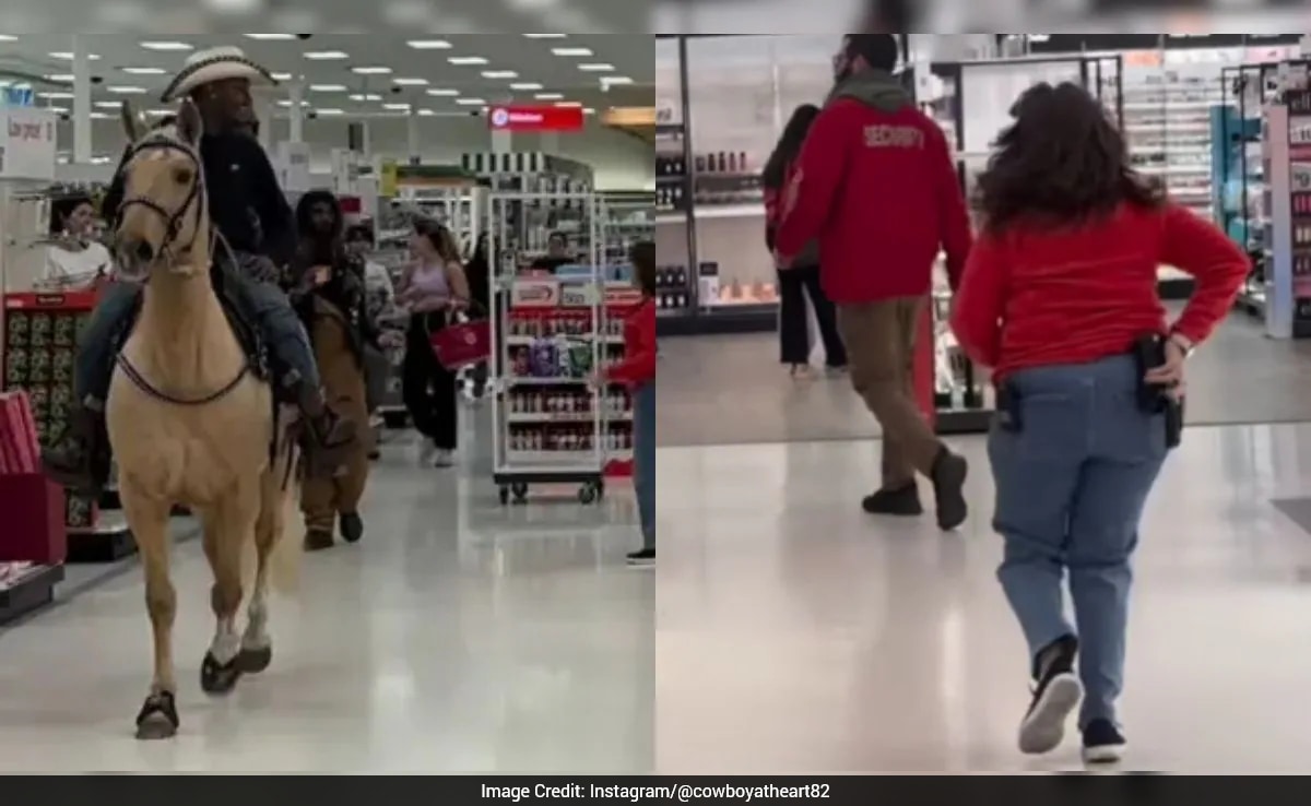 Man Rides Horse Through Target Store in Dallas