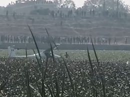 Video: Air Force's 2-Seater Microlite Aircraft Crash Lands In UP's Prayagraj