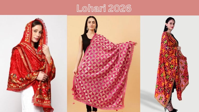 Phulkari Dupatta for Lohri 2026: लोहड़ी पार्टी में छाई रहेंगी आप ही आप, पार्टी में आपके लुक की ही होगी चर्चा