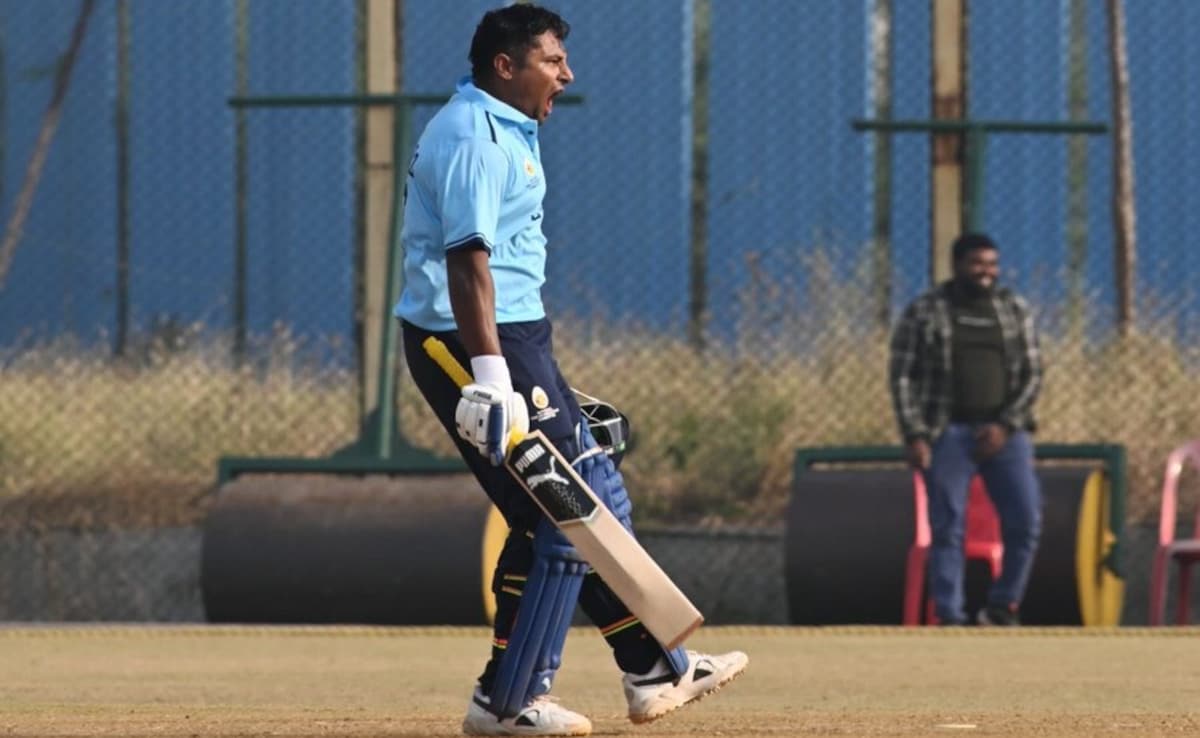 Sarfaraz Khan Achieves Huge Record, Slams Top India Star For 30 Runs In One Over In Vijay Hazare Trophy