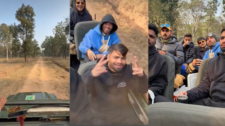 Pench Tiger Reserve: सूर्यकुमार-संजू सैमसन समेत ये खिलाड़ी पहुंचे पेंच बाघ अभयारण्य, जंगल सफारी का उठाया लुत्फ