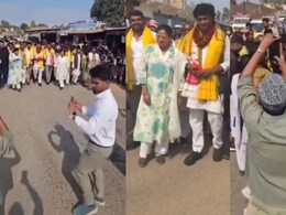 स्कूली बच्चों से कांग्रेस नेता का स्वागत, प्रशासन सख्त, प्रधान पाठक निलंबित