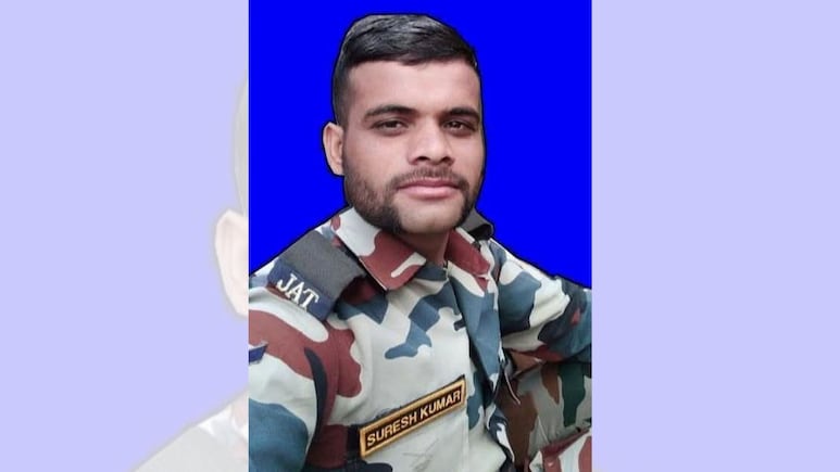 हनुमानगढ़: लेह लद्दाख में ड्यूटी के दौरान जाट रेजिमेंट के जवान की मौत, दो साल के बेटे ने दी मुखाग्नि