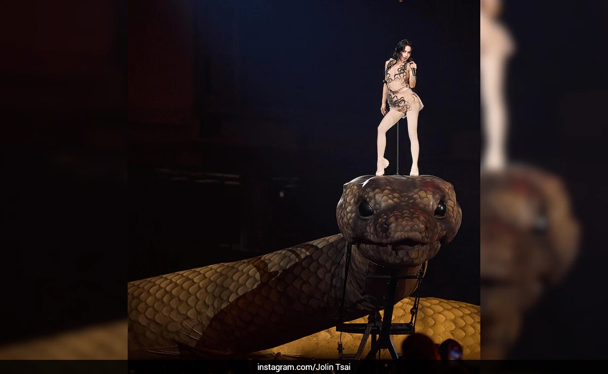 Taiwanese Star Jolin Tsai Stuns Fans With Dance On A 30-Meter-Long Giant Snake | Watch