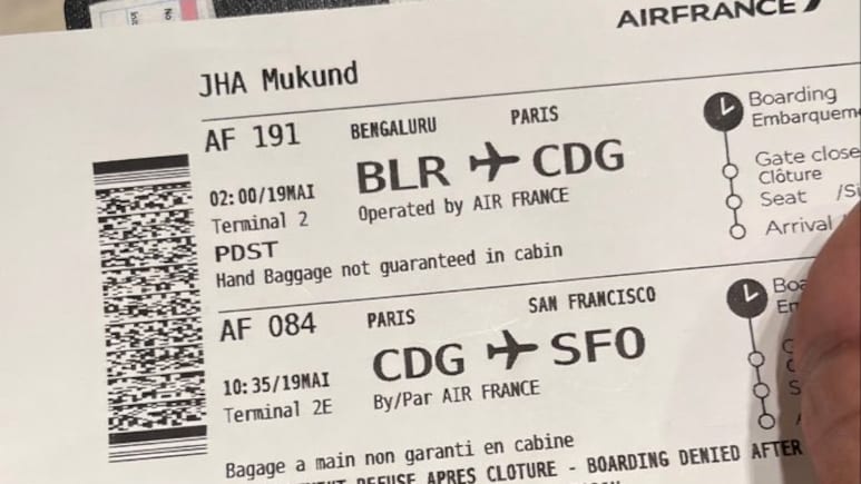 "Great Design": Indian AI Startup Founder Praises Air France's Combined Boarding Pass
