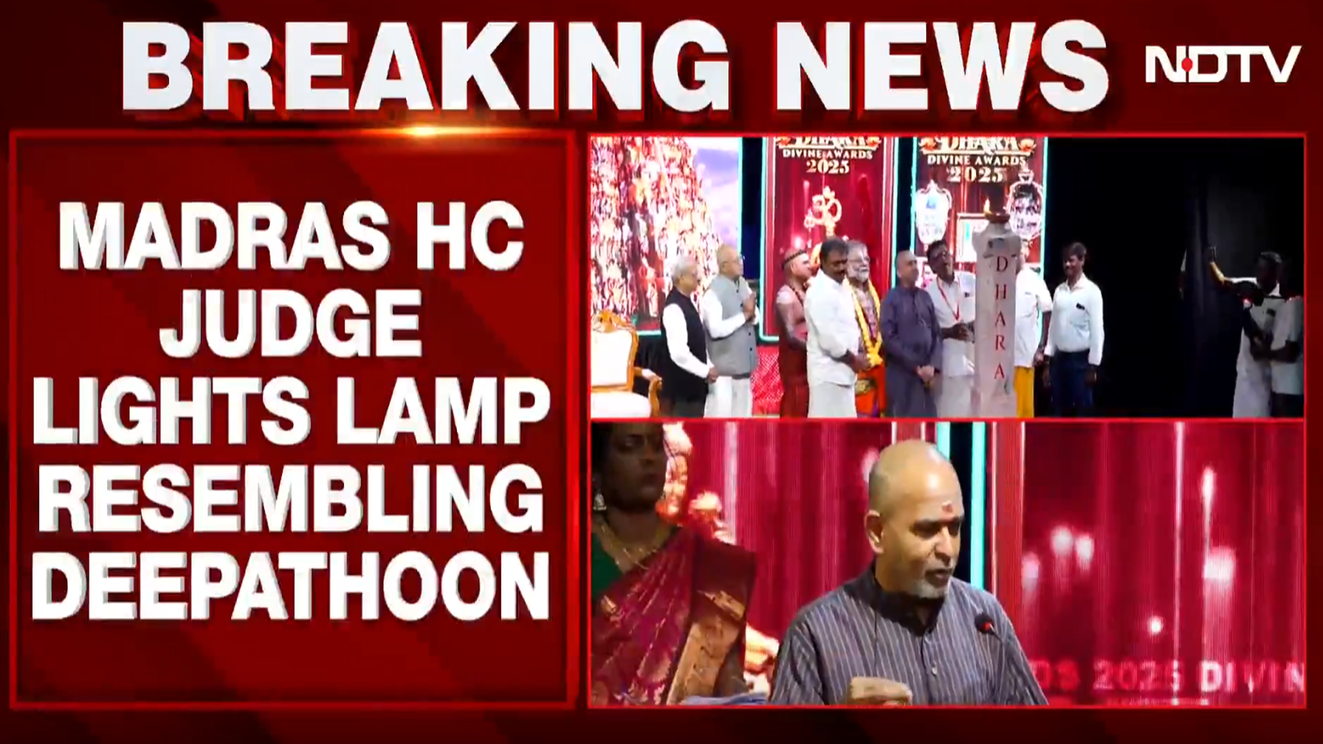 Deepam Row: Madras HC Judge G.R. Swaminathan Lights Lamp Resembling 'Deepathoon'