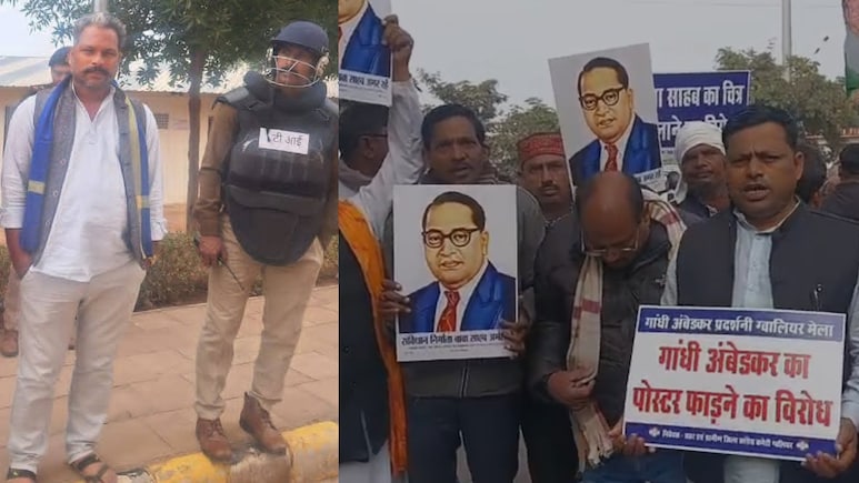 ग्वालियर अम्बेडकर विवाद में नया मोड़: दलित नेता मकरंद मौर्य पुराने केस में गिरफ्तार