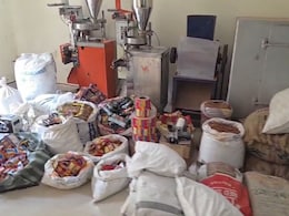 इंदौर में नकली पान मसाला फैक्ट्री का भंडाफोड़: नामी ब्रांड का माल तैयार कर करते थे सप्लाई, 500000 रुपये का सामान जब्त