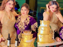 Watch: Urvashi Rautela Celebrates Mom's Birthday With A 24-Carat Gold Cake