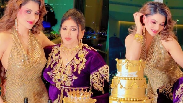 Watch: Urvashi Rautela Celebrates Mom's Birthday With A 24-Carat Gold Cake