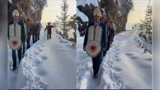 3 फीट बर्फ में 7 किलोमीटर पैदल चलकर दुल्हन लेने पहुंचा दूल्हा, हिमाचल प्रदेश में हुई अनोखी शादी