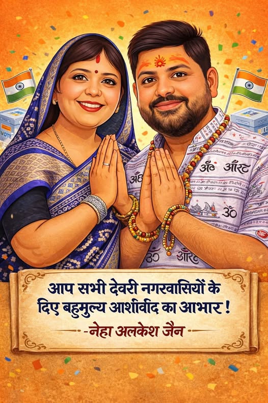 Deori Nagar Palika Chunav: जीत के बाद ऐसे जताया आभार