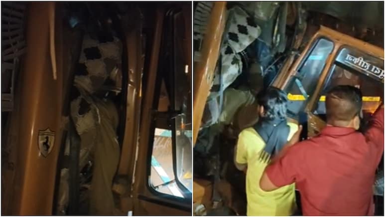 धार में दर्दनाक हादसा: खराब ट्रक में घुसा मिनी ट्रक, दो घंटे केबिन में फंसा रहा चालक, तड़प-तड़प कर मौत, क्लीनर घायल