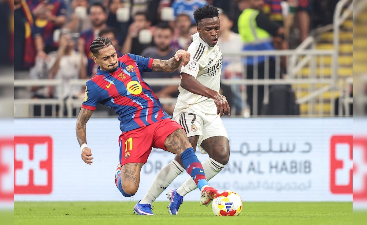 Barcelona vs Real Madrid LIVE, El Clasico Supercopa Final: Vinicius Jr Misses Golden Chance As Joan Garcia Saves Barcelona | FCB 0-0 RMA
