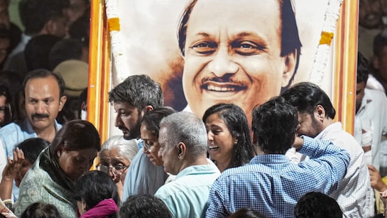 ajit pawar death plane crash funeral live updates: Ajit ...