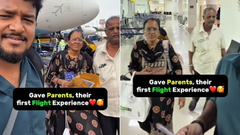 जब बेटे ने मम्मी-पापा को पहली बार दिखाया आसमान का सफर, VIDEO ने करोड़ों दिलों को कर दिया नम