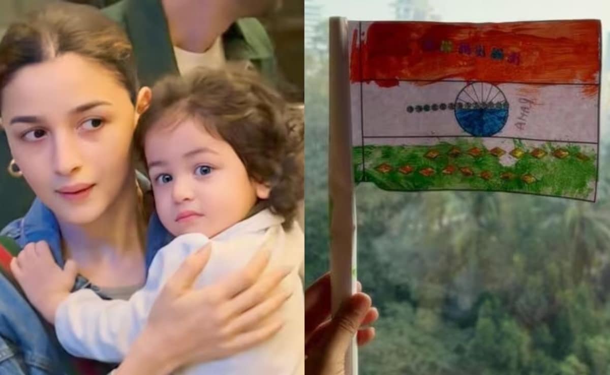 आलिया भट्ट की लाडली राहा ने बनाया प्यारा सा झंडा, फोटो देख लोग बोले- स्कूल के दिनों की याद आ गई
