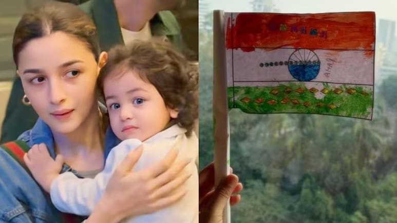 आलिया भट्ट की लाडली राहा ने बनाया प्यारा सा झंडा, फोटो देख लोग बोले- स्कूल के दिनों की याद आ गई