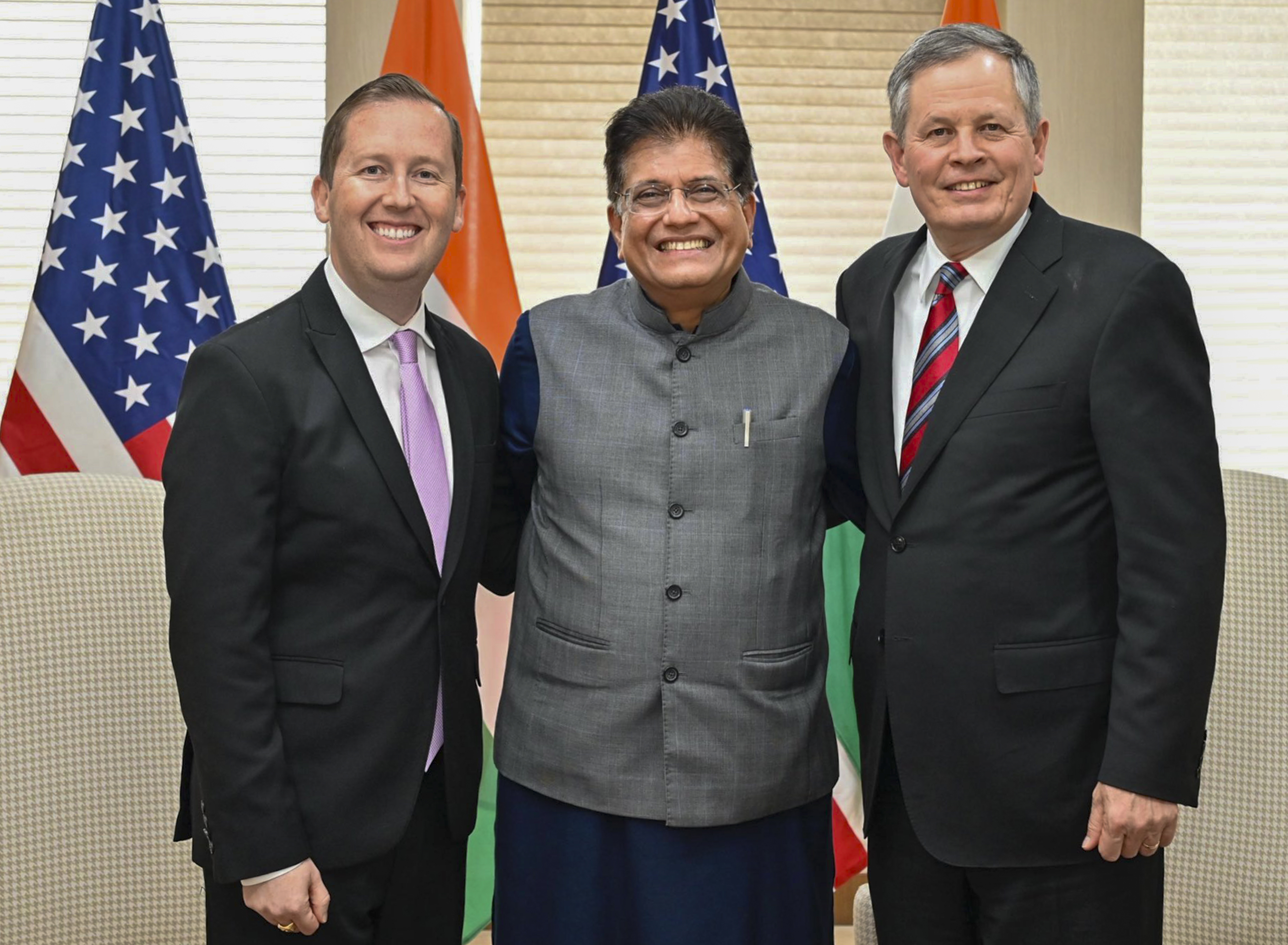 Goyal Meets US Envoy Gor, Senator Daines Amid Strained India-US Talks