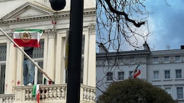 Protesters Put Pre-Islamic Revolution Iran Flag On London Embassy