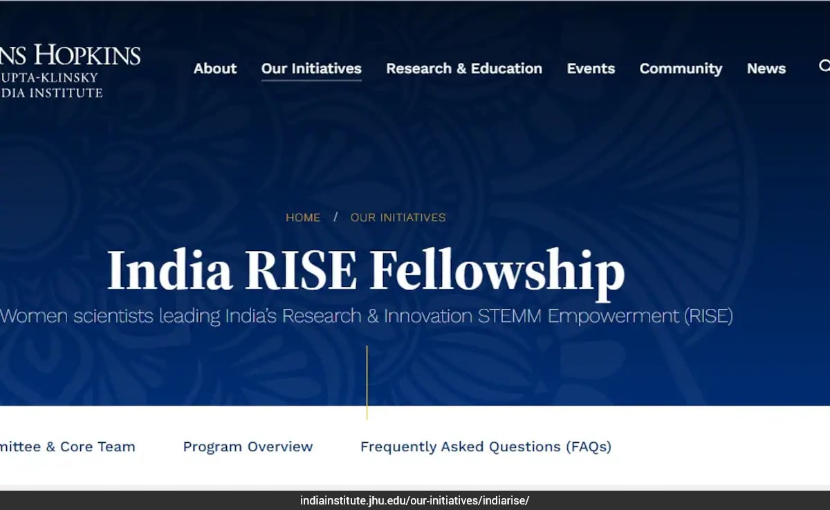 Johns Hopkins Launches Fellowship for Women Scientists in India