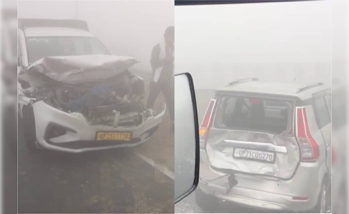 12 Injured In Vehicle Pile-Up Due To Dense Fog On Delhi-Lucknow Highway