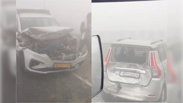 12 Injured In Vehicle Pile-Up Due To Dense Fog On Delhi-Lucknow Highway