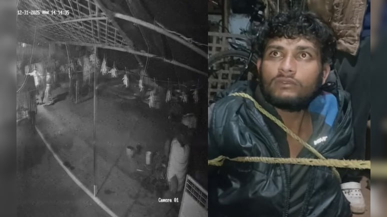 आधी रात को चोर को पकड़ने के ल&zwj;िए मह&zwj;िला ने लगाई जान की बाजी, CCTV वीडियो वायरल