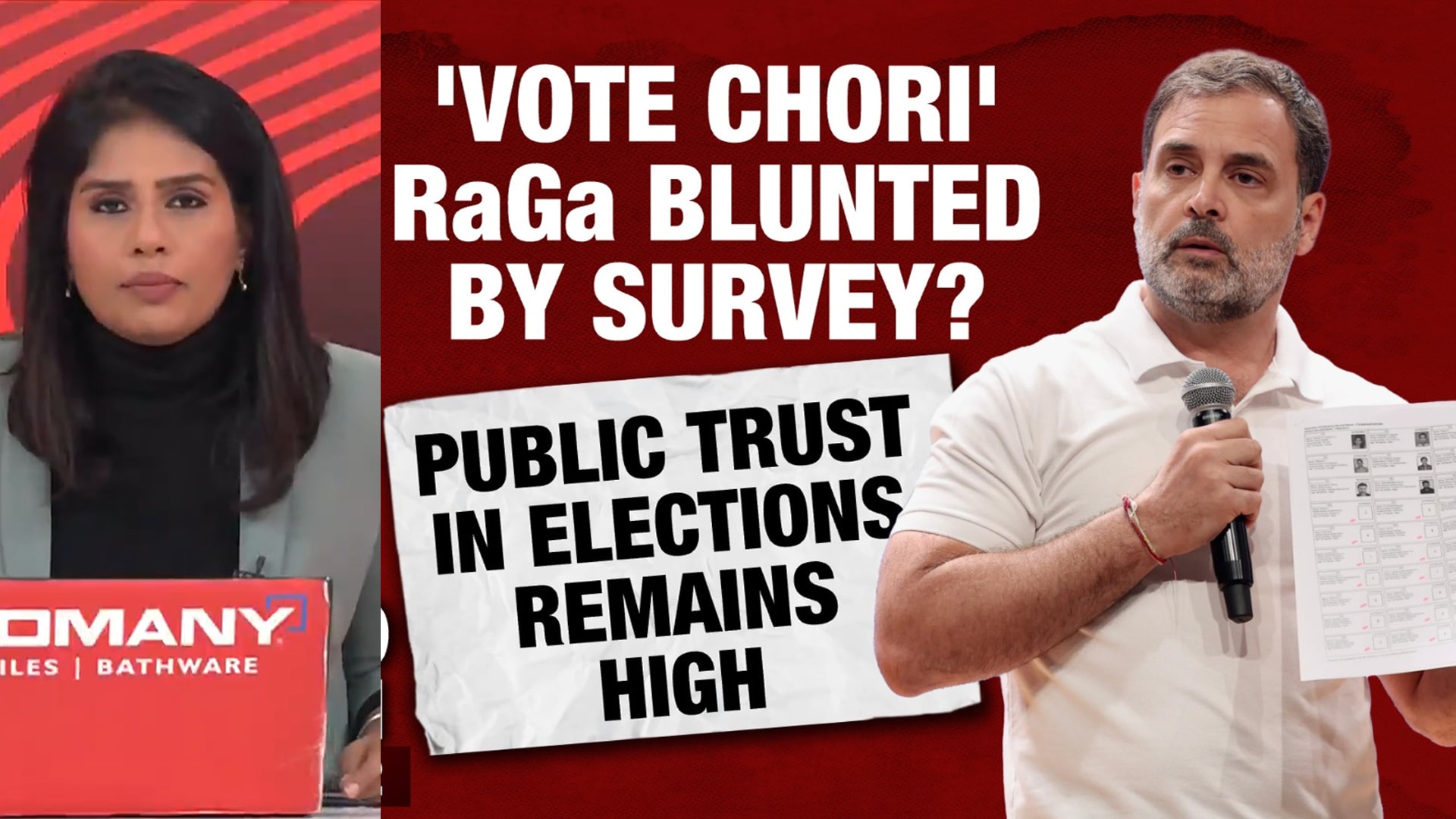 'Vote Chori' RaGa Blunted By Survey? Public Trust In Elections Remains High