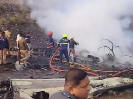 Video Shows Ajit Pawar's Plane In Pieces, On Fire After Crash Landing