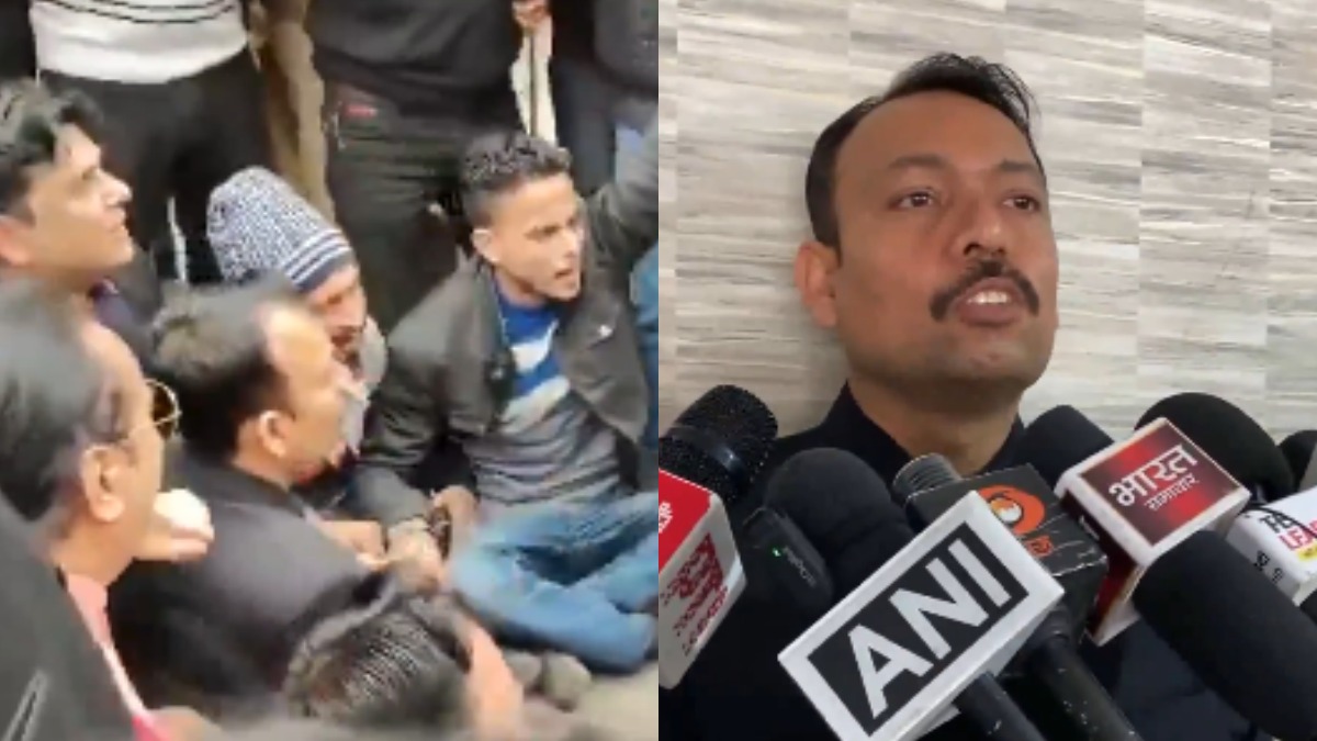 कलेक्ट्रेट पर धरने पर बैठे निलंबित सिटी मजिस्ट्रेट अलंकार अग्निहोत्री, SIT जांच की रखी मांग