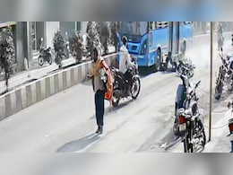 Video: Surat Biker's Attempt To Overtake Bus From Left Goes Wrong, 1 Dead