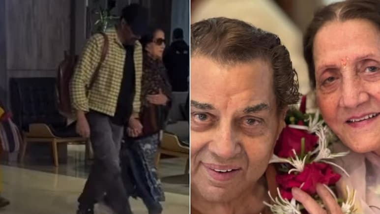 धर्मेंद्र के  निधन के बाद पहली बार नजर आईं पहली पत्नी प्रकाश कौर, मां का हाथ थामे दिखे सनी देओल, देखें VIDEO