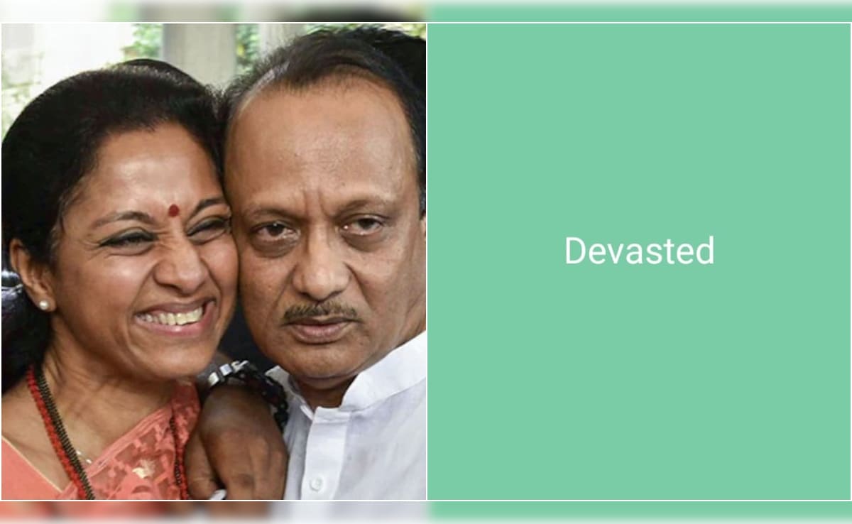 "Devastated": Supriya Sule Posts WhatsApp Status After 'Dada' Ajit Pawar's Death
