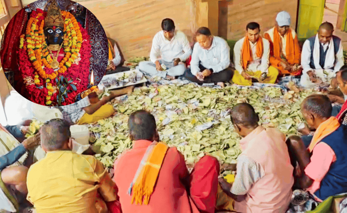 मां दंतेश्वरी मंदिर में आया लाखों का चढ़ावा, दानपेटी से निकले 19.44 लाख कैश और सैकड़ों अर्जियां