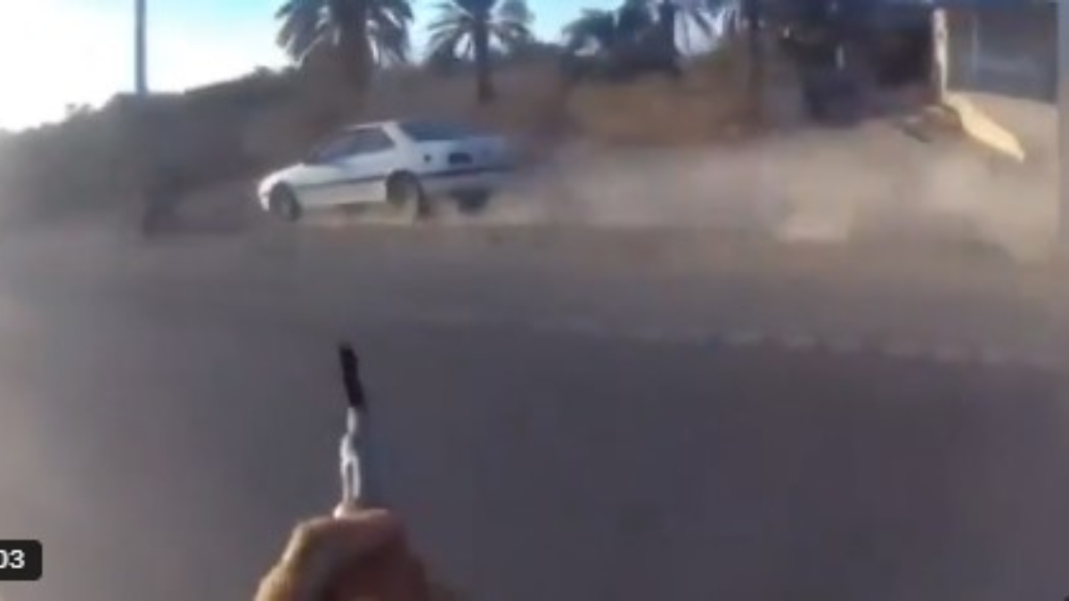 Video: Iranian Cop Chased In Car, Shot Dead Amid Anti-Khamenei Protests