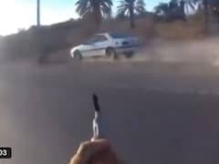 Video: Iranian Cop Chased In Car, Shot Dead Amid Anti-Khamenei Protests