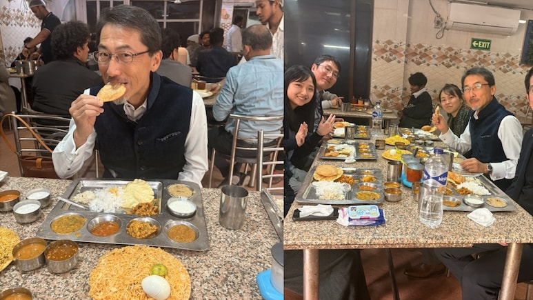 VIDEO: जापानी राजदूत का देसी अंदाज़ वायरल! आंध्र भवन में हाथ से खाई बिरयानी, लोग बोले: दिल जीत लिया!